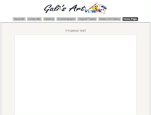 Tablet Screenshot of galisart.com